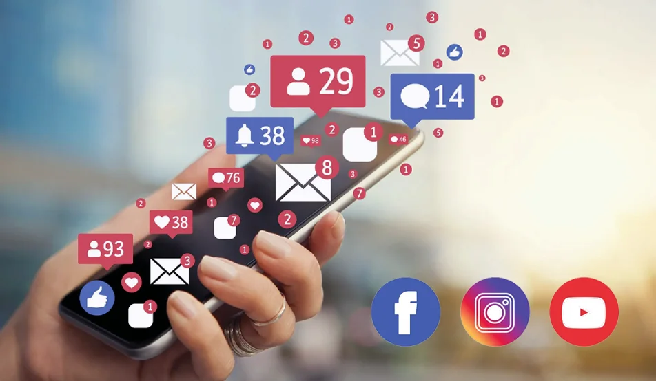 Social signals SEO tips for small businesses in South Dublin featuring engagement icons and social media interaction graphics by Affordable Websites Ireland
